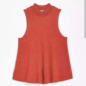 Loft Plus Mock Neck Swing Sweater Tank